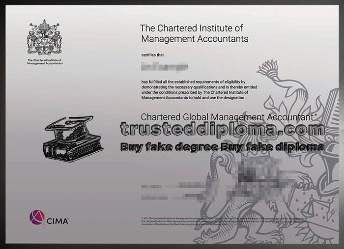 purchase realistic CGMA Certificato certificate