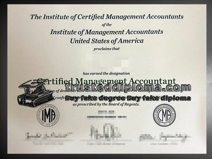 purchase realistic CMA certificate