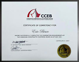 purchase realistic Canadian Chiropractic Examining Board certificate