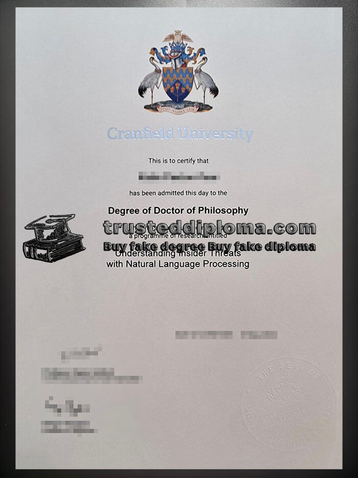 purchase realistic Cranfield University diploma