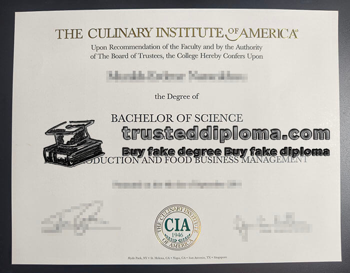 purchase realistic Culinary Institute of America diploma
