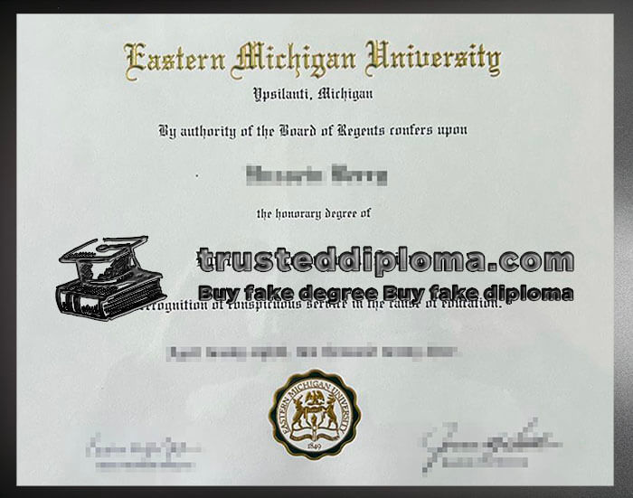 purchase realistic Eastern Michigan University diploma