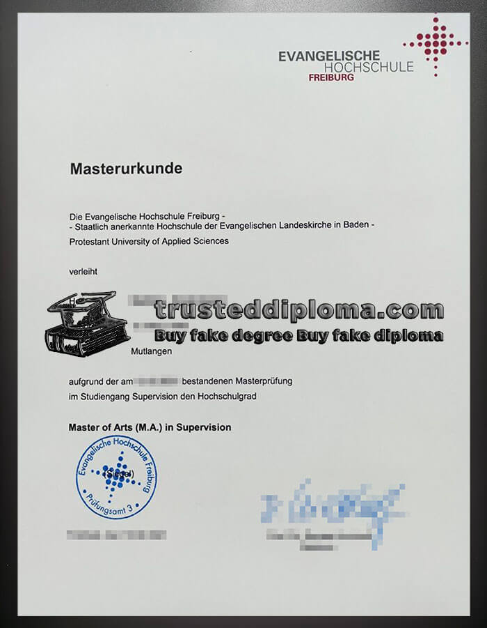 purchase realistic Evangelische Hochschule Freiburg diploma