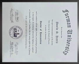 purchase realistic Furman University degree