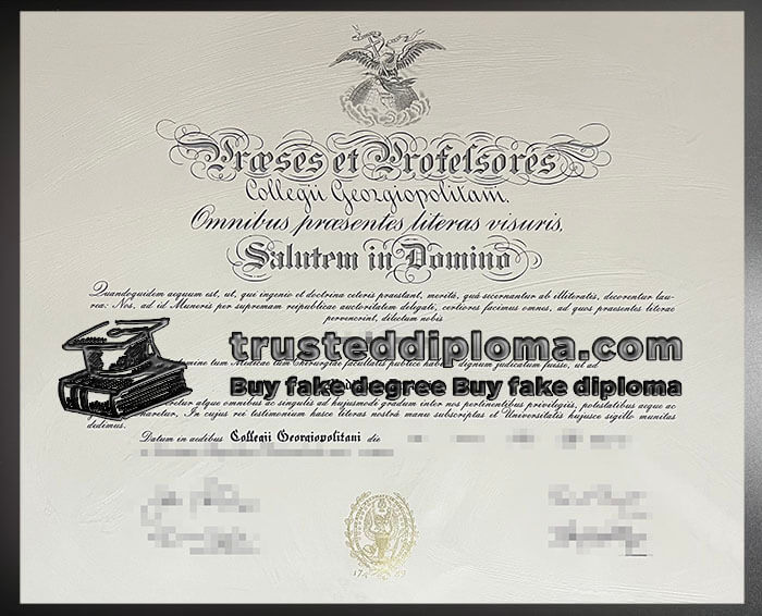 purchase realistic Georgetown University diploma