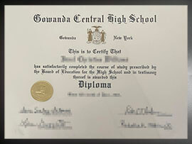 purchase realistic Gowanda Central High School degree