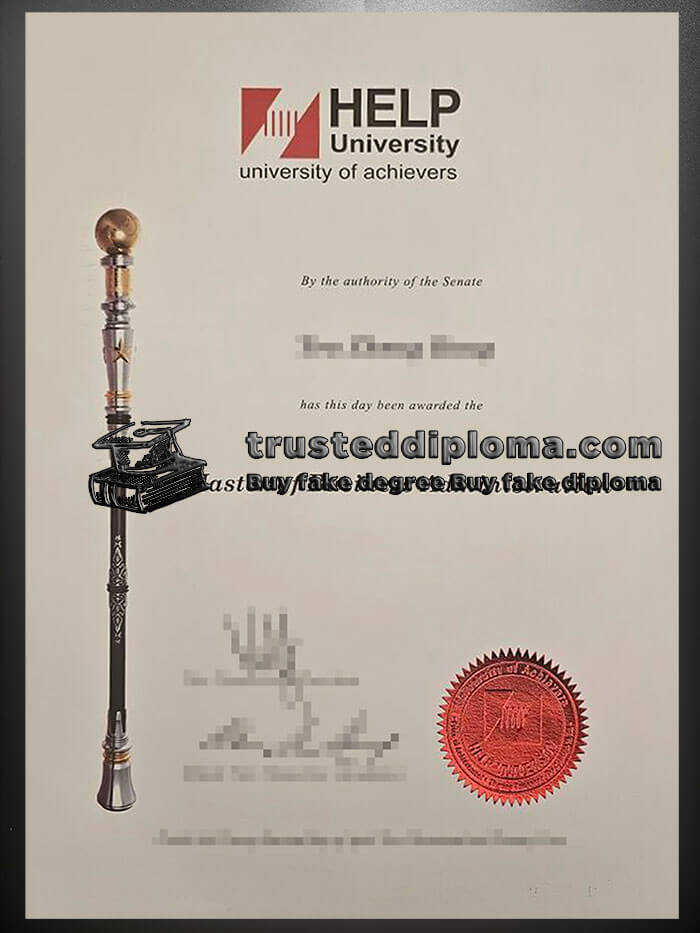 purchase realistic HELP University diploma