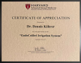 purchase realistic Harvard School of Dental Medicine certificate
