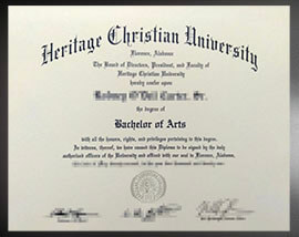 purchase realistic Heritage Christian University degree