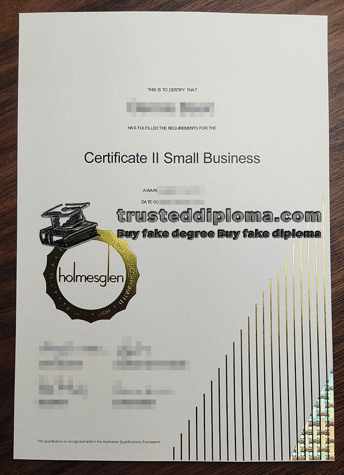 purchase realistic Holmesglen Institute certificate