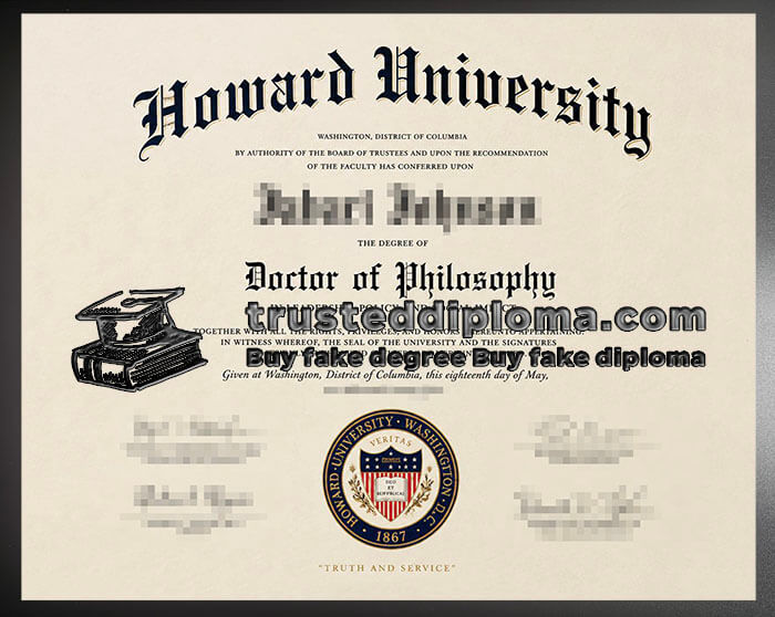 purchase realistic Howard University diploma