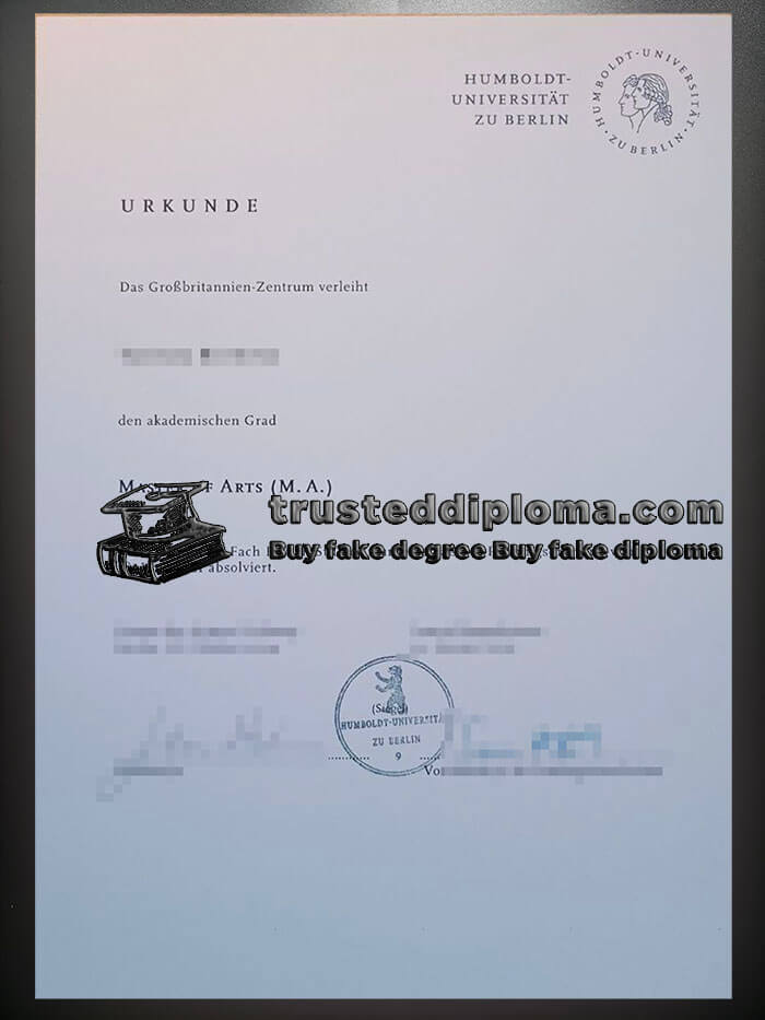 purchase realistic Humboldt Universität zu Berlin diploma