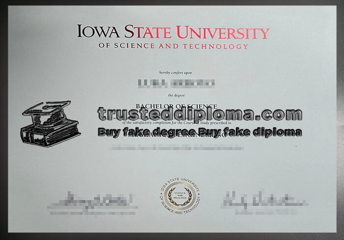 purchase realistic Iowa State University diploma