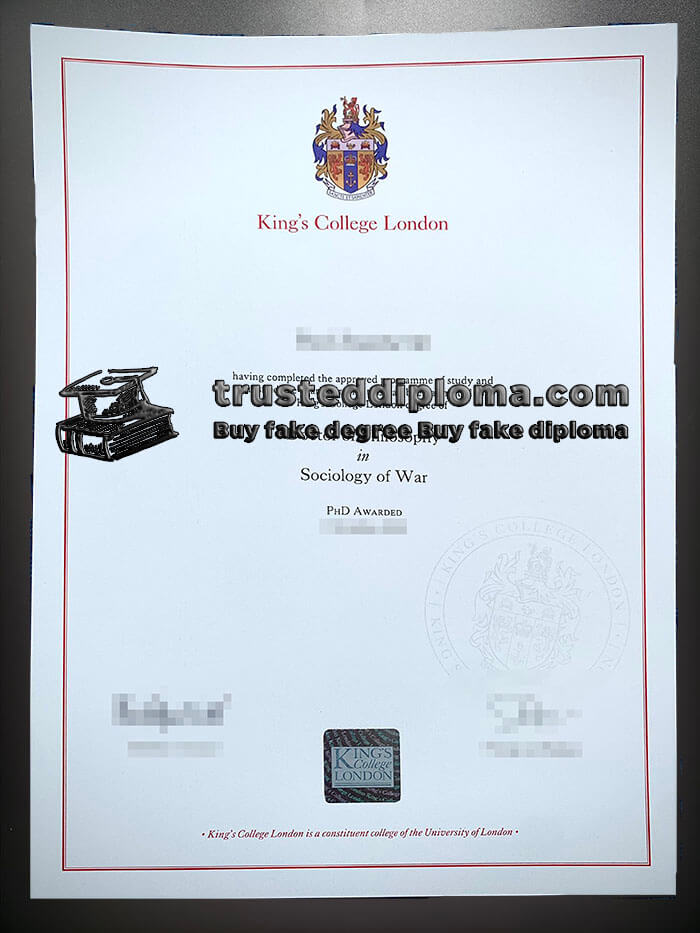 purchase realistic King's College London diploma