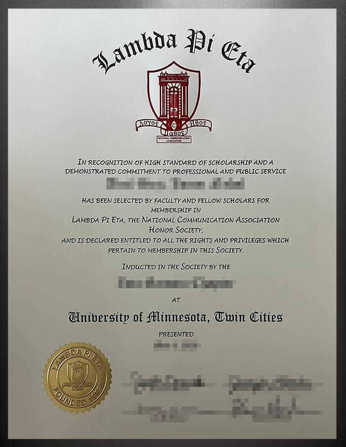 purchase realistic Lambda Pi Eta certificate