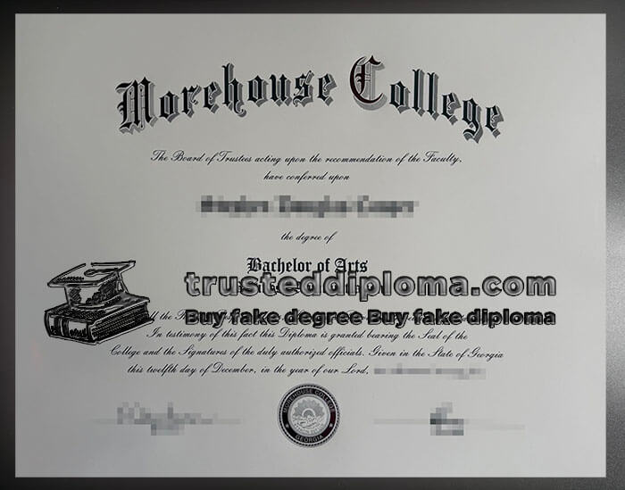 purchase realistic Morehouse College diploma