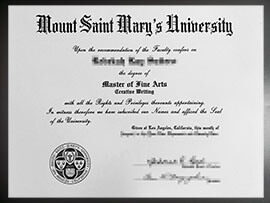 purchase realistic Mount Saint Mary's University degree
