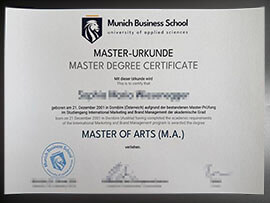 purchase realistic Munich Business School degree