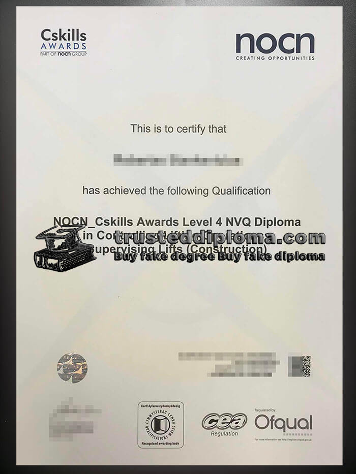 purchase realistic NOCN Cskills Awards NVQ Diploma