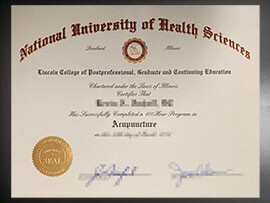 purchase realistic National University of Health Sciences degree