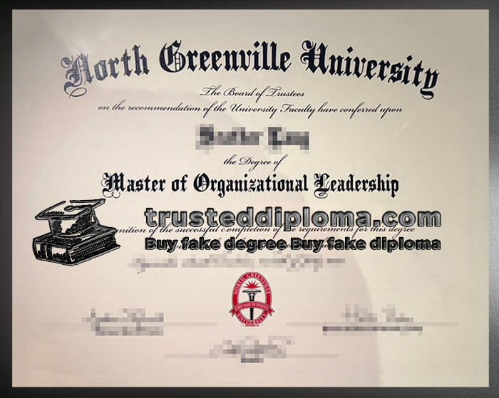 purchase realistic North Greenville University diploma