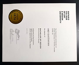 purchase realistic Ontario College of Art & Design University degree