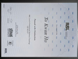 purchase realistic RSL Level 4 Professional Diploma