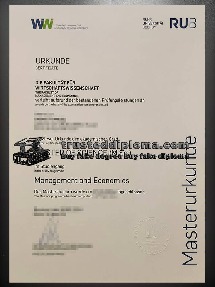 purchase realistic Ruhr Universität Bochum diploma