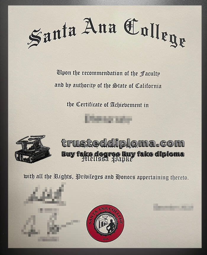 purchase realistic Santa Ana College diploma