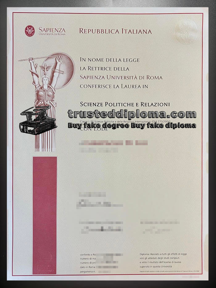 purchase realistic Sapienza Universita di Roma diploma