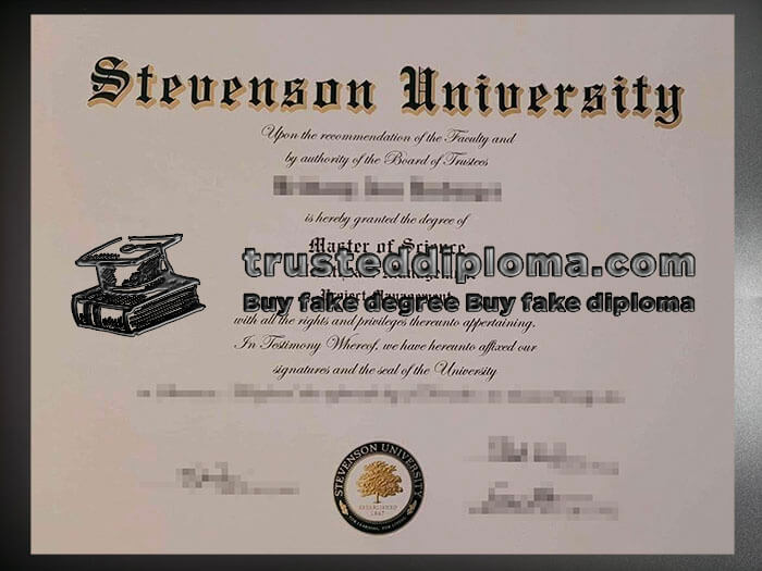 purchase realistic Stevenson University diploma