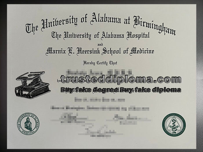 purchase realistic UAB Hospital diploma