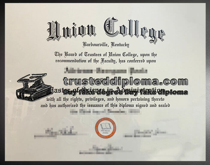 purchase realistic Union College diploma