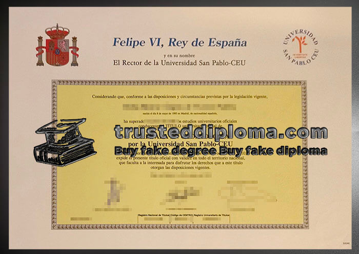 purchase realistic Universidad San Pablo CEU diploma