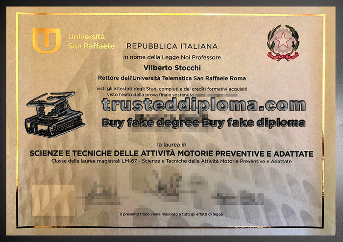 purchase realistic Universita San Raffaele diploma