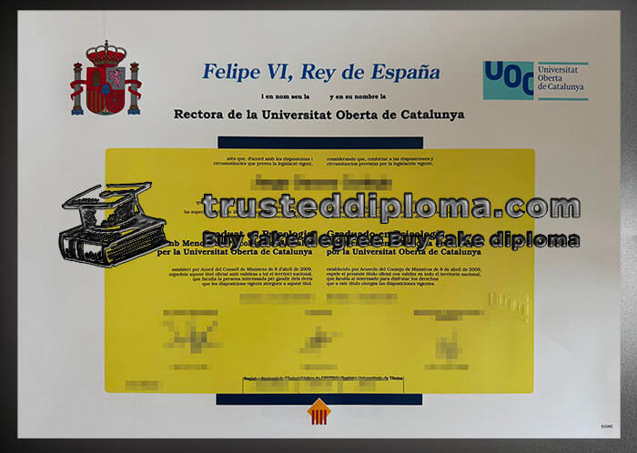 purchase realistic Universitat Oberta de Catalunya diploma