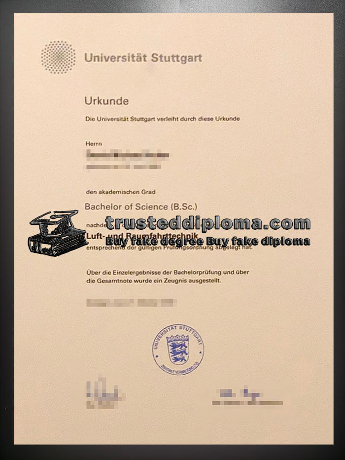 purchase realistic Universität Stuttgart diploma