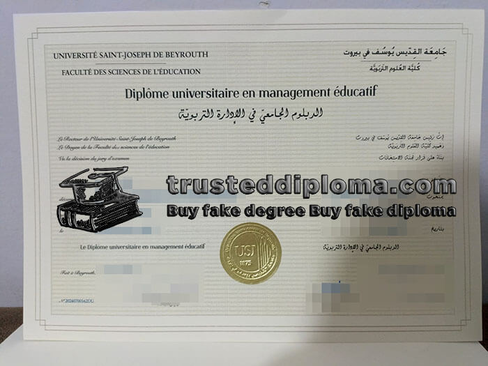 purchase realistic Universite Saint Joseph de Beyrouth diploma