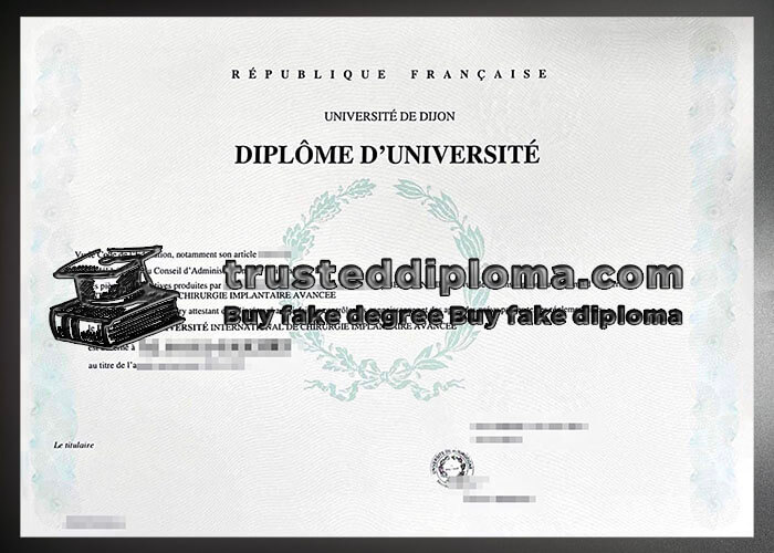 purchase realistic Universite de Dijon diploma
