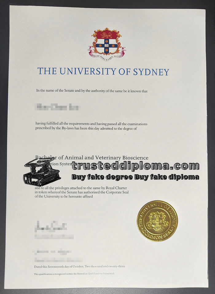 purchase realistic University of Sydney diploma