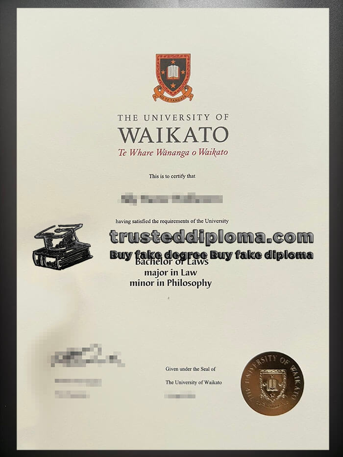 purchase realistic University of Waikato diploma