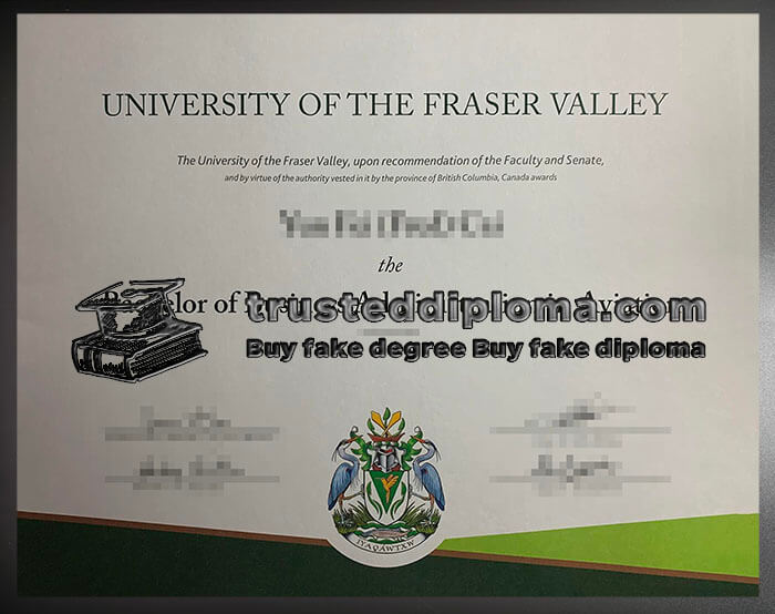 purchase realistic University of the Fraser Valley diploma