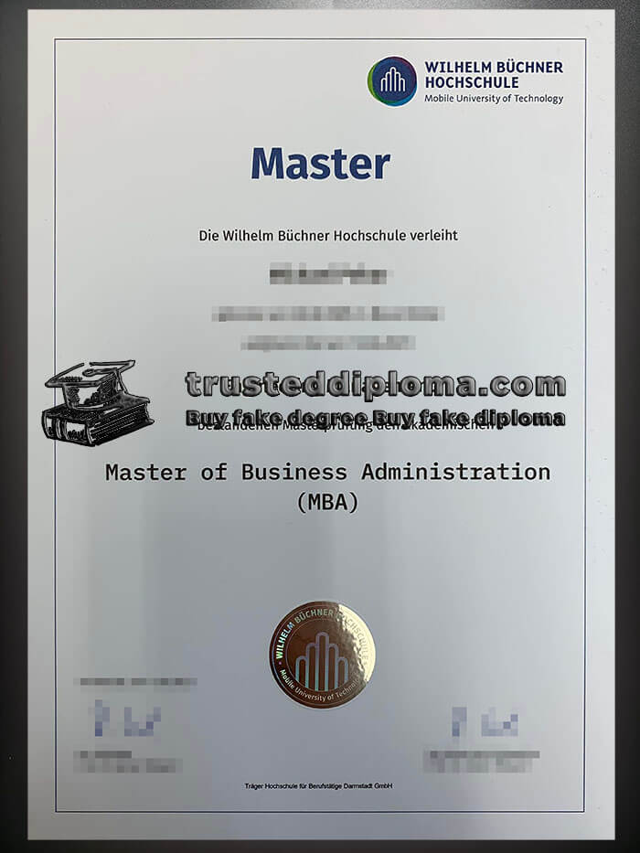 purchase realistic Wilhelm Büchner Hochschule diploma