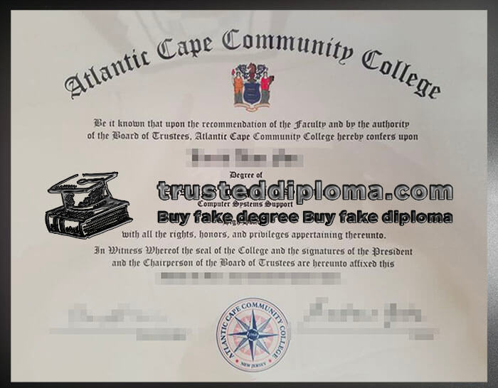 purchase realistic Atlantic Cape Community College diploma
