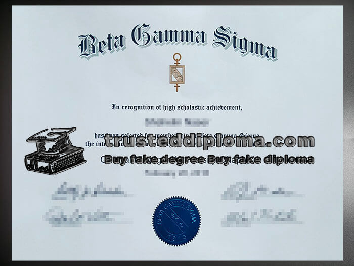 purchase realistic Beta Gamma Sigma certificate