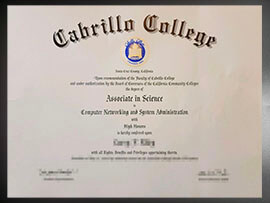 purchase realistic Cabrillo College degree