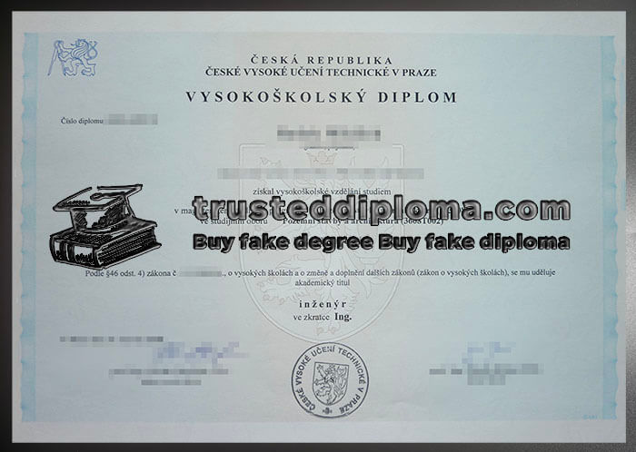 purchase realistic Ceske Vysoke Uceni Technicke V Praze diploma