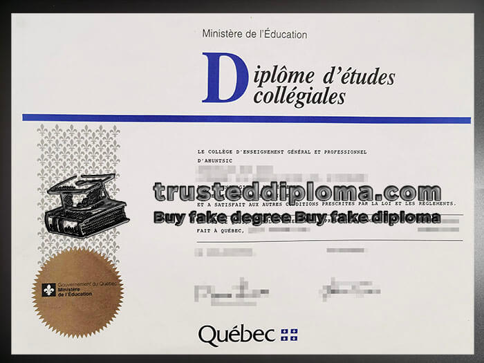 purchase realistic Diplome D'Etudes Collegiales