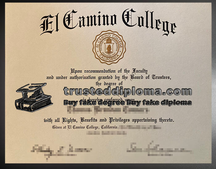 purchase realistic El Camino College diploma