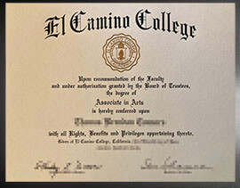 purchase realistic El Camino College degree